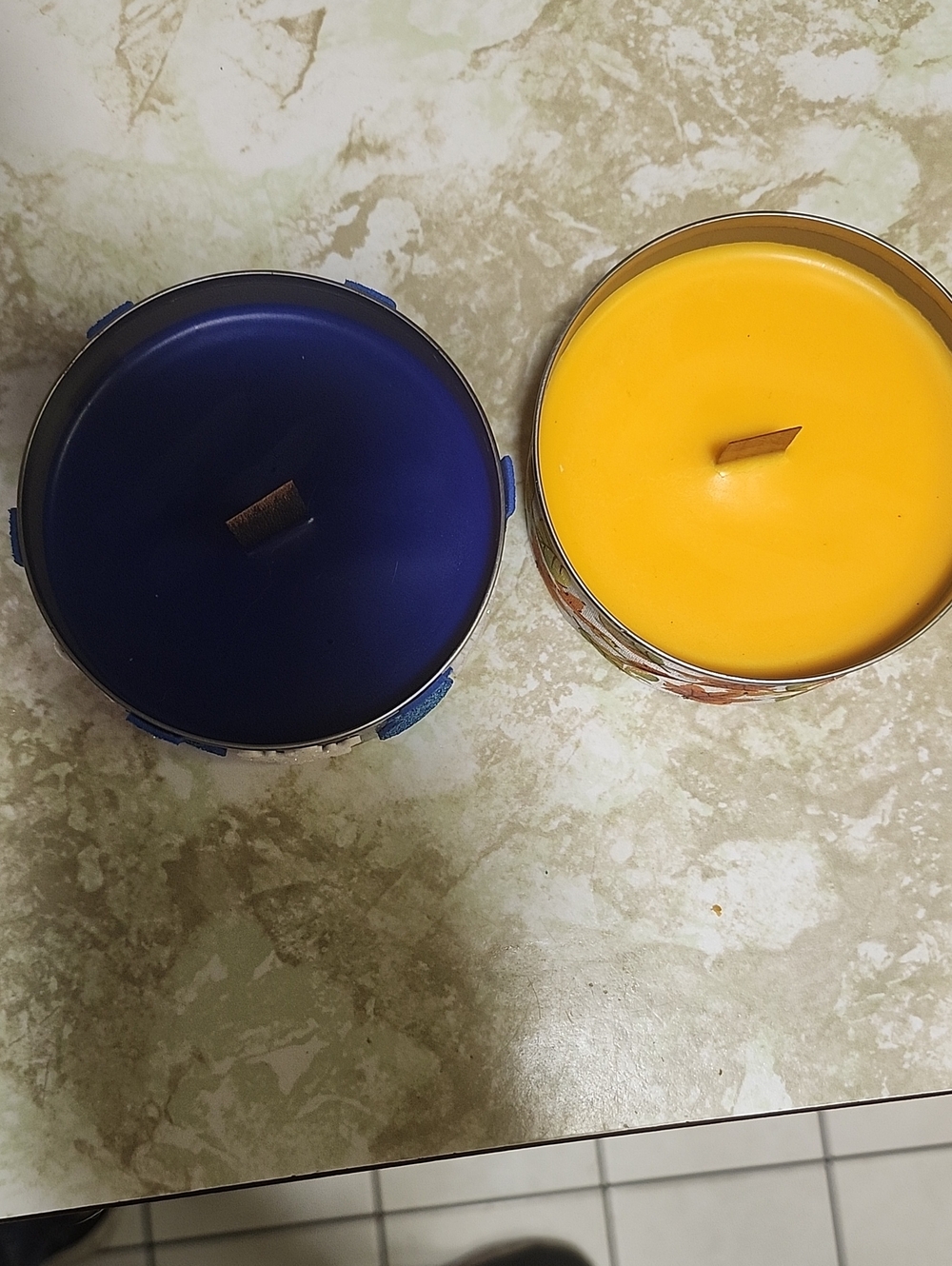 Handcrafted Cottage Core Seasonal Decorative Tin Candles